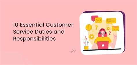 10 Important Customer Service Duties and .